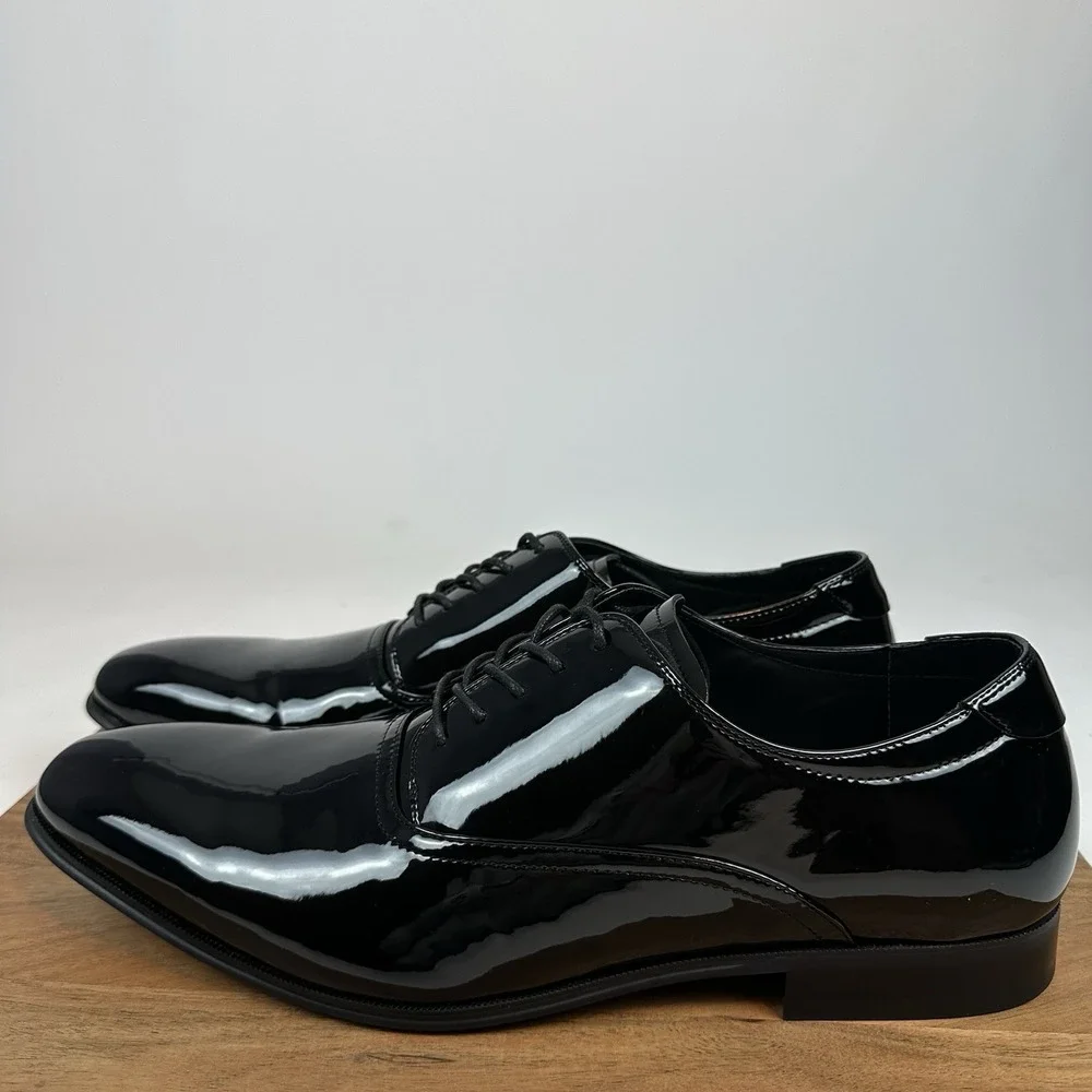 New Mens Joseph Abboud Soiree Patent Leather Lace‎ Up Dress Shoes Sz 15 D